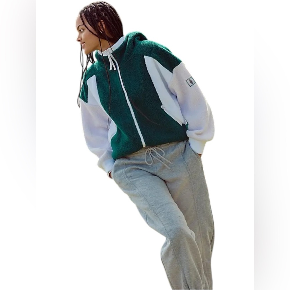 🆕 FP MOVEMENT | HIT THE SLOPES HOODIE | EVERGREEN COMBO | SZ: M